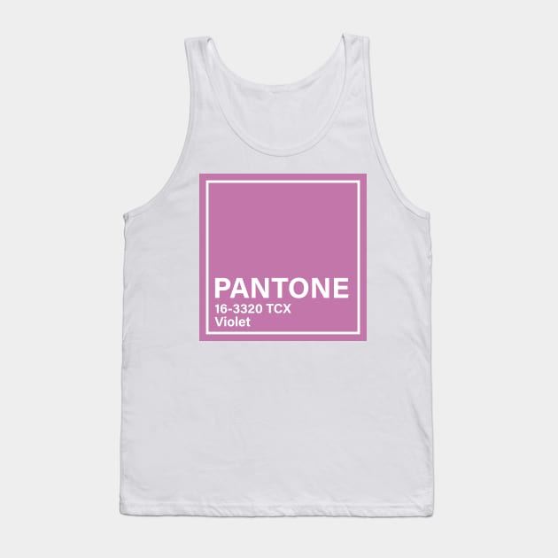 pantone 16-3320 TCX Violet Tank Top by princessmi-com